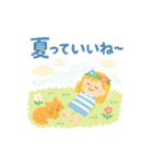 夏のクレヨンスタンプ（個別スタンプ：27）
