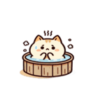 お風呂猫 ひとりでお祝い,（個別スタンプ：26）