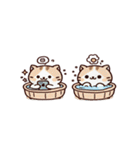 お風呂猫 ひとりでお祝い,（個別スタンプ：28）