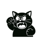 怒りの黒猫（個別スタンプ：5）
