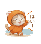 スコティッシュ猫 みかんネコ 思いやり敬語（個別スタンプ：13）
