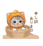 スコティッシュ猫 みかんネコ 思いやり敬語（個別スタンプ：29）