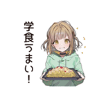 ゆるパーカーちゃんの大学生活（個別スタンプ：8）
