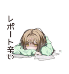 ゆるパーカーちゃんの大学生活（個別スタンプ：11）