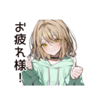 ゆるパーカーちゃんの大学生活（個別スタンプ：25）