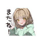 ゆるパーカーちゃんの大学生活（個別スタンプ：40）