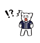 野球ねこ応援団・紺チームVer.（個別スタンプ：36）