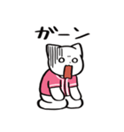 野球ねこ応援団・ピンクチームVer.（個別スタンプ：22）