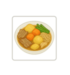 おかずスタンプ〈文字なし・夕食40種〉（個別スタンプ：4）
