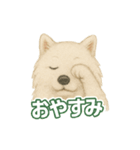 推しワン★サモエド ～届けたい温もり～（個別スタンプ：18）