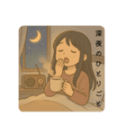 夜更かしさんが眠れない夜に使うスタンプ（個別スタンプ：32）
