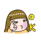 親愛なるおかっぱお姉さんに捧ぐスタンプ（個別スタンプ：3）