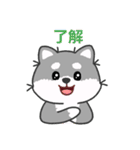灰色柴犬マランちゃん～毎日が楽しい！（個別スタンプ：7）