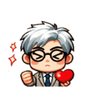 白髪の夫子（個別スタンプ：34）