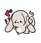 グレーのロップイヤーさん【感情】（個別スタンプ：11）
