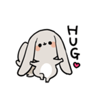 グレーのロップイヤーさん【感情】（個別スタンプ：21）