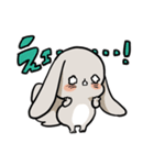 グレーのロップイヤーさん【感情】（個別スタンプ：30）