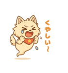もふもふポメのゴーストスタンプ（個別スタンプ：18）
