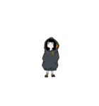 黒髪おぶしゅの日常（個別スタンプ：16）