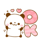 ころころパンダ♡カラフル可愛い吹き出し（個別スタンプ：3）
