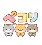 仲良し猫ちゃん♡豆柴犬ちゃん（個別スタンプ：8）