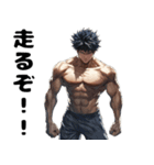 アニメ風筋肉男（個別スタンプ：9）