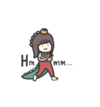 Animal and girl ✳︎（個別スタンプ：1）
