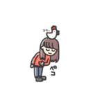 Animal and girl ✳︎（個別スタンプ：7）