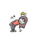 Animal and girl ✳︎（個別スタンプ：8）