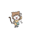Animal and girl ✳︎（個別スタンプ：12）