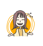 Animal and girl ✳︎（個別スタンプ：14）