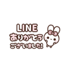 [❶]▶️動く⬛ピョンピョンラビット⬛ローズ（個別スタンプ：8）