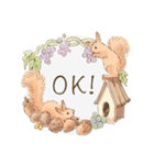 色んなシーンで使える癒しのリース（個別スタンプ：3）
