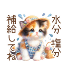 今を使える梅雨と初夏の水彩ねこ‎︎✿（個別スタンプ：32）