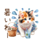 今を使える梅雨と初夏の水彩ねこ‎︎✿（個別スタンプ：40）