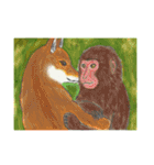 絵本のような動物たち・生き物・自然（個別スタンプ：5）