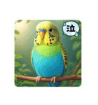 「セキセイインコ」のスタンプ（個別スタンプ：14）