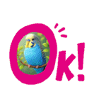 「セキセイインコ」のスタンプ（個別スタンプ：36）