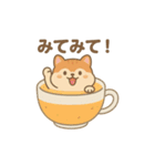 ラテアートになった夢見る動物2025冬（個別スタンプ：16）