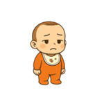 オレンジの服を着た赤ちゃん（個別スタンプ：2）