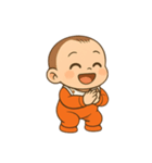 オレンジの服を着た赤ちゃん（個別スタンプ：11）