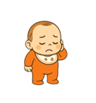 オレンジの服を着た赤ちゃん（個別スタンプ：13）