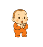 オレンジの服を着た赤ちゃん（個別スタンプ：15）