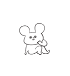 さめてるうさぎさん／文字なしVer（個別スタンプ：4）
