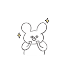 さめてるうさぎさん／文字なしVer（個別スタンプ：5）