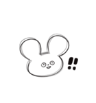 さめてるうさぎさん／文字なしVer（個別スタンプ：6）