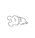 さめてるうさぎさん／文字なしVer（個別スタンプ：16）