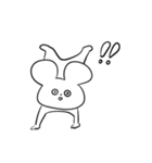 さめてるうさぎさん／文字なしVer（個別スタンプ：17）