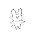 さめてるうさぎさん／文字なしVer（個別スタンプ：18）