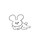 さめてるうさぎさん／文字なしVer（個別スタンプ：19）